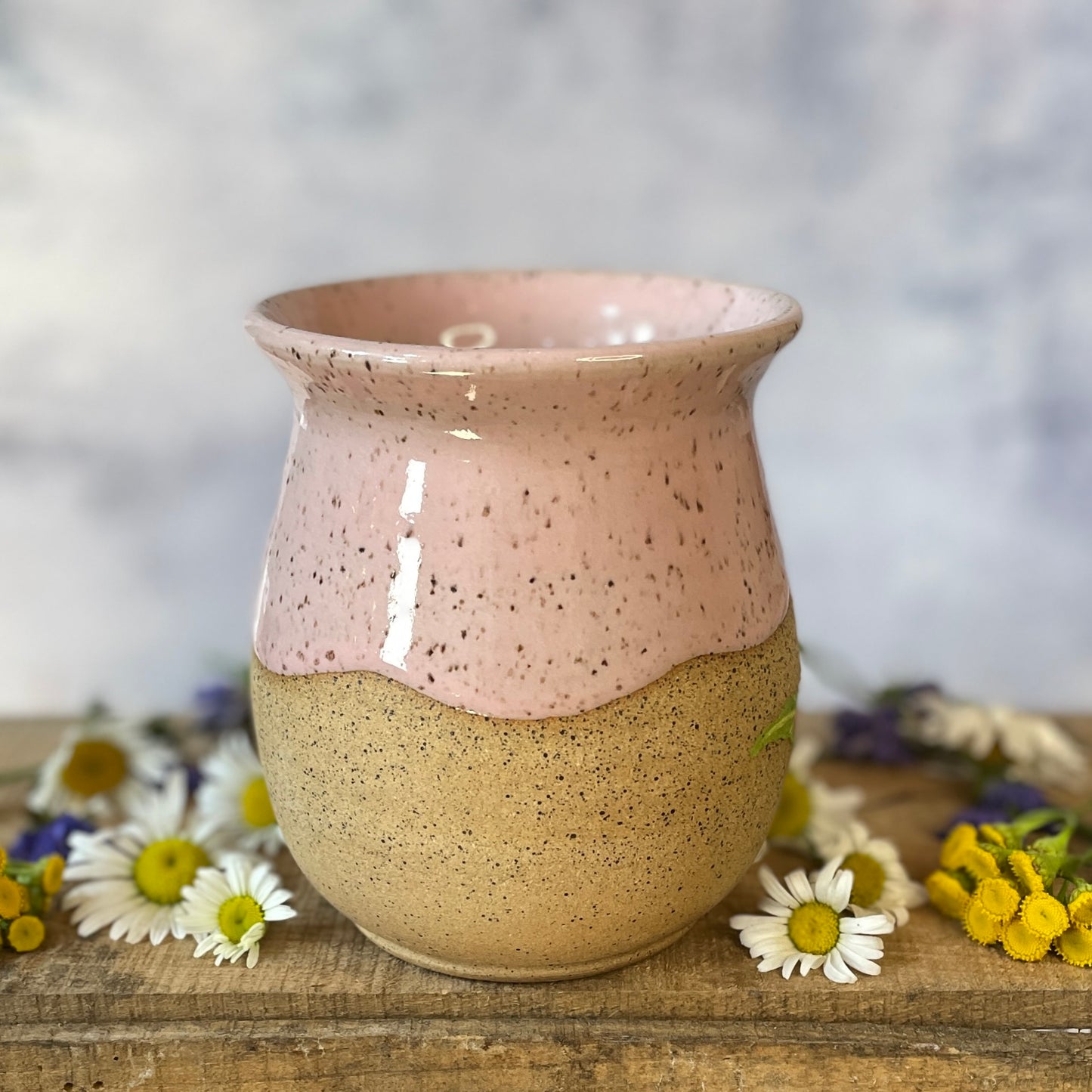 34. 18oz. Painted Lady and Echinacea Mug