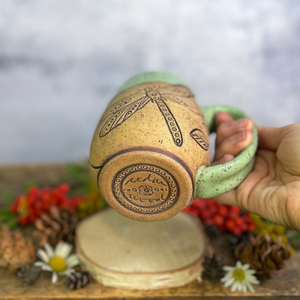 15. 18oz. Dragonfly Mug