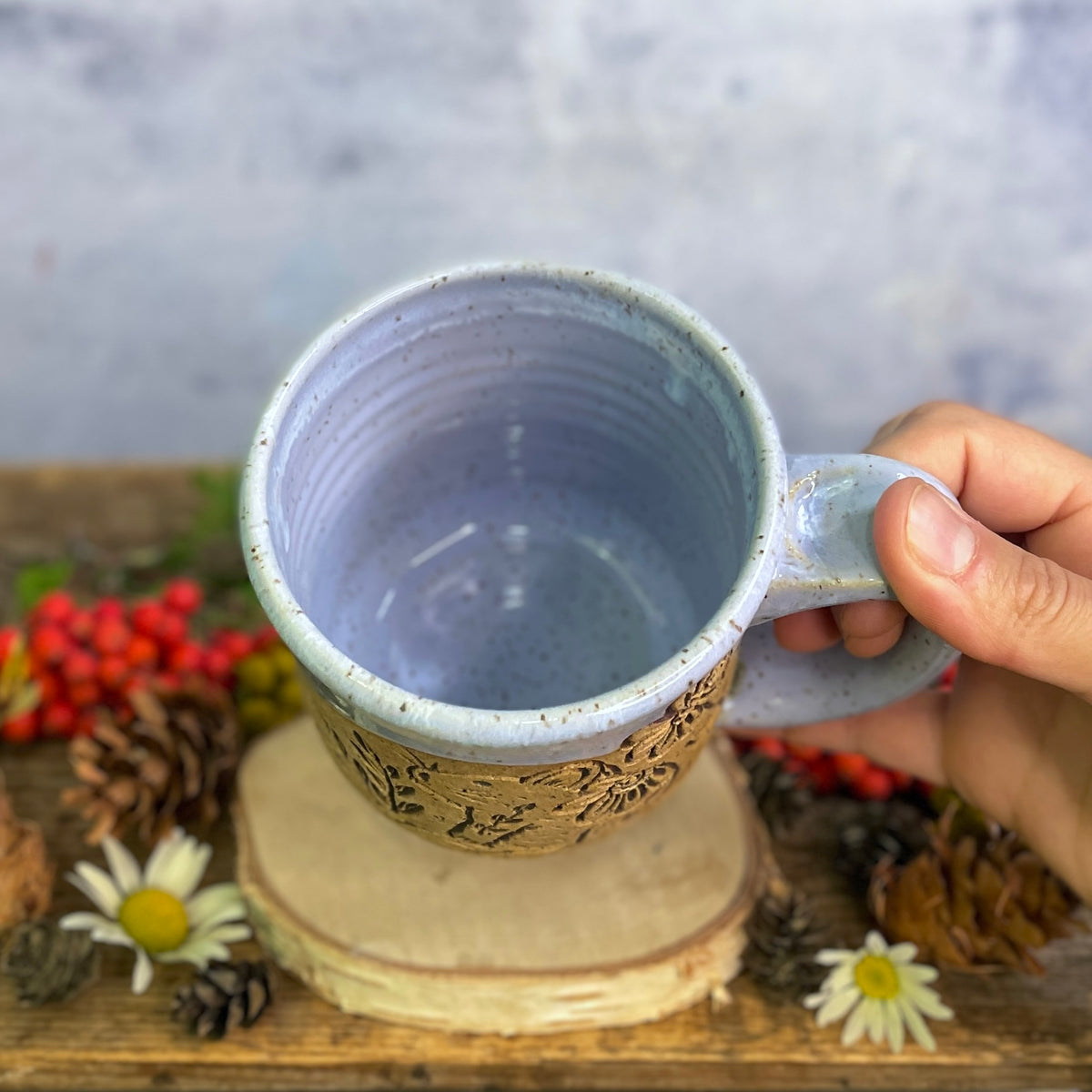 21. 14oz. Pika and Wildflower Mug