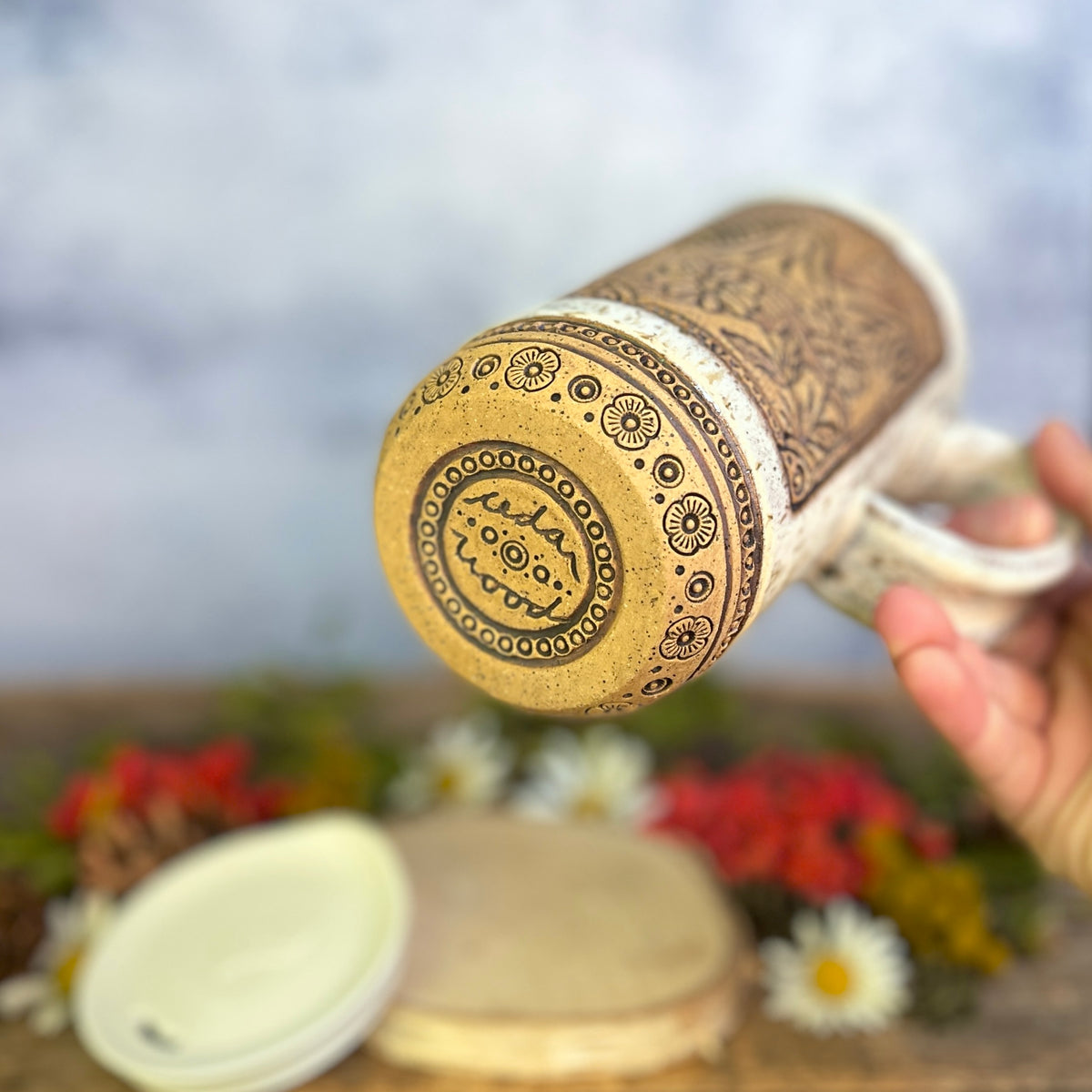 63. 18oz. Mountain Wildflower Travel Mug