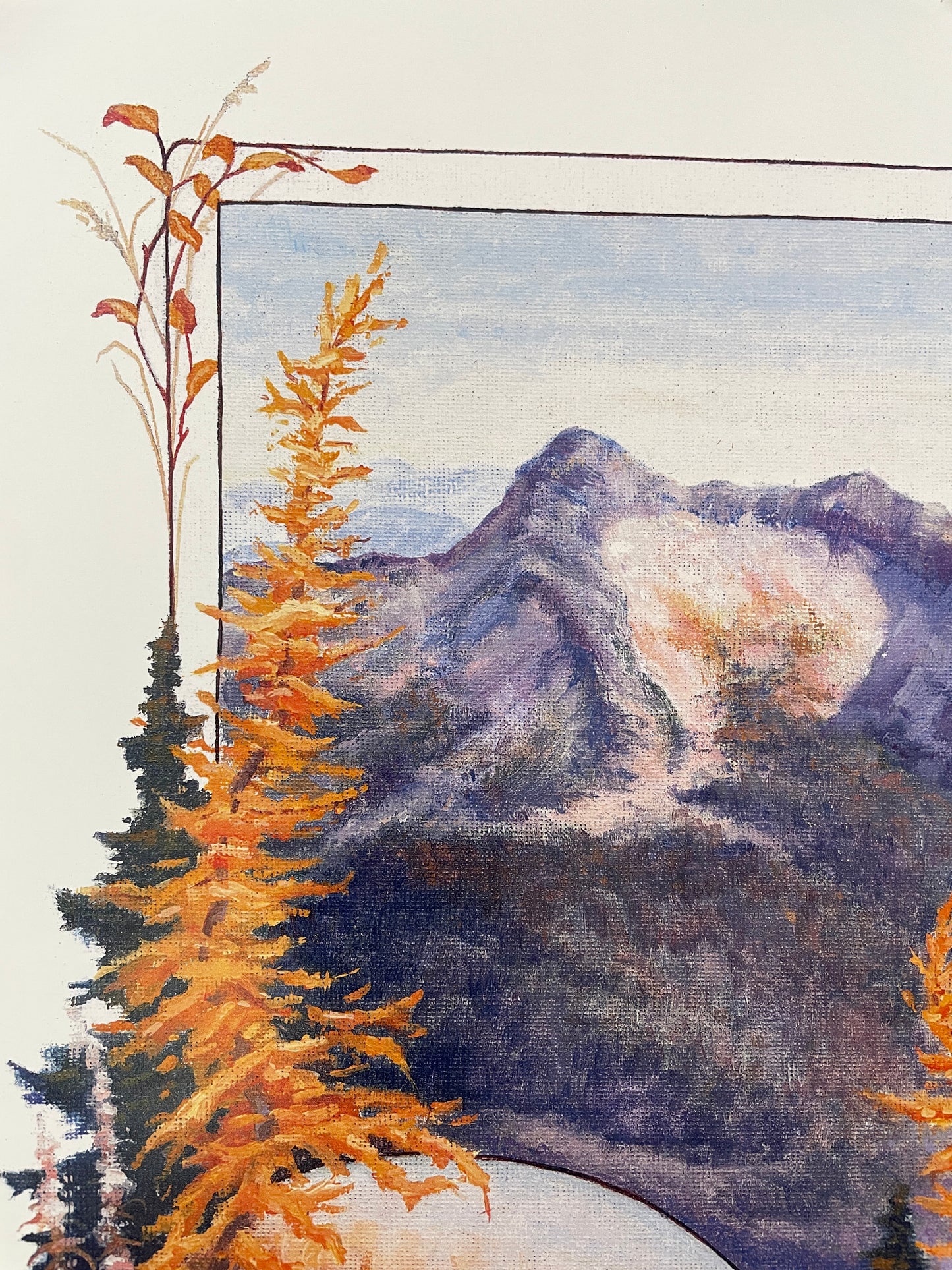 Pika and Larch 12x16 Print