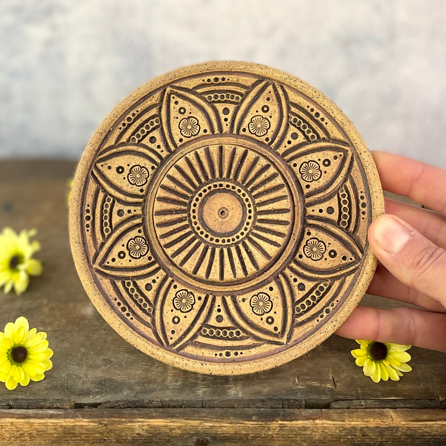 77. 6" Mandala Incense Dish