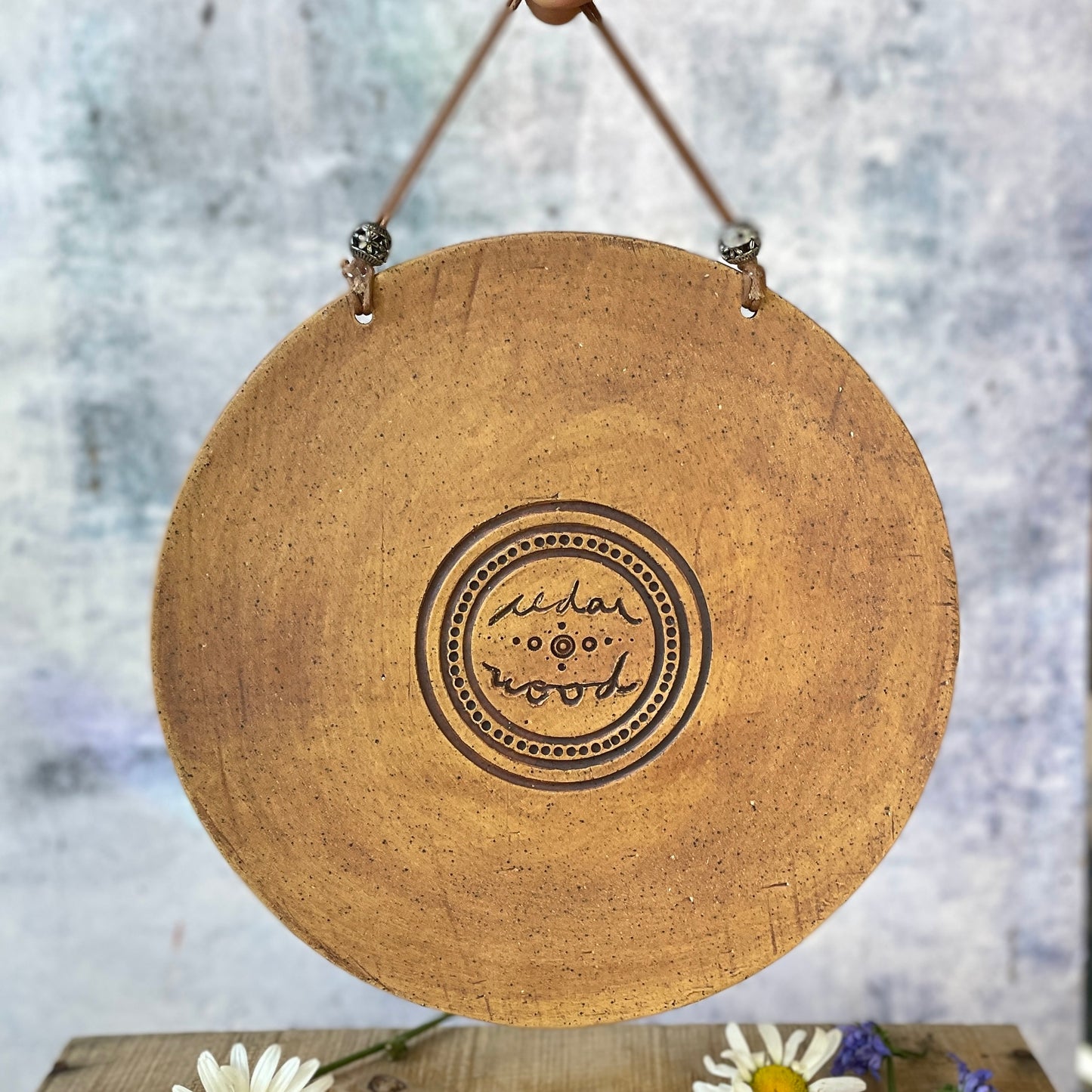 62. 8" Hummingbird and Coneflower Wallhanging