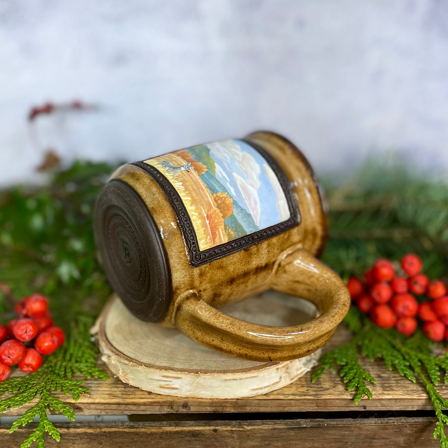 28. 16oz. Autumn Deer Mug