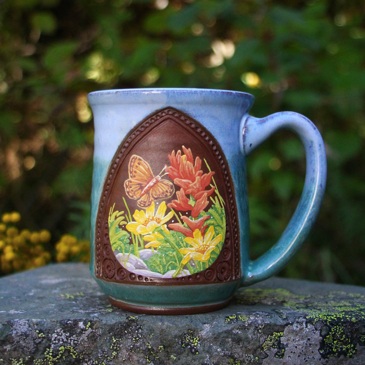 1. 16oz. Alpine Wildflower and Butterfly Mug