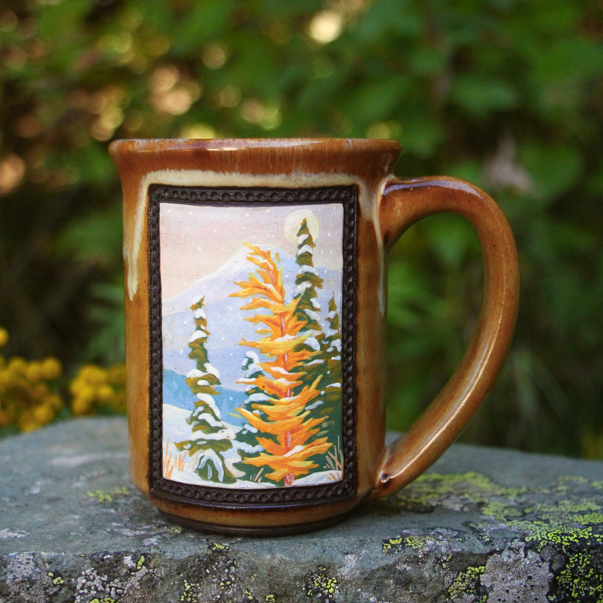 7. 16oz. Snowy Larch Mug
