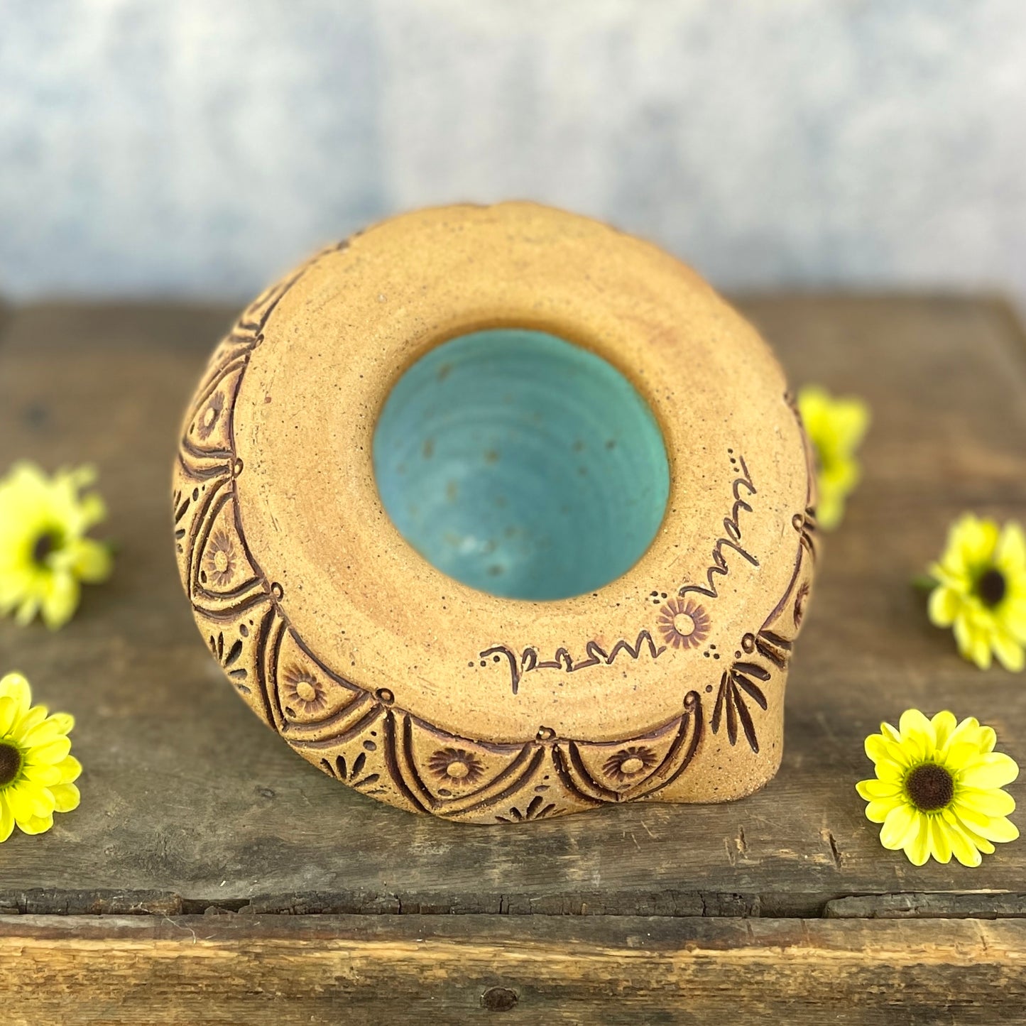 70. Hand Carved Lemon Juicer