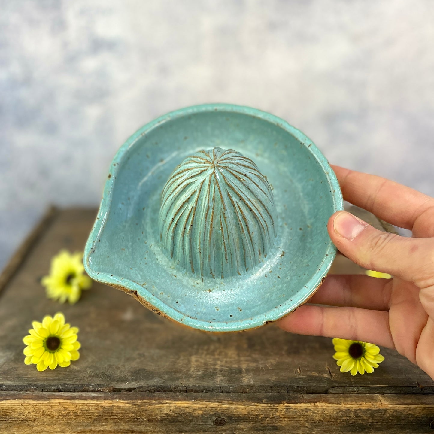 72. Hand Carved Lemon Juicer