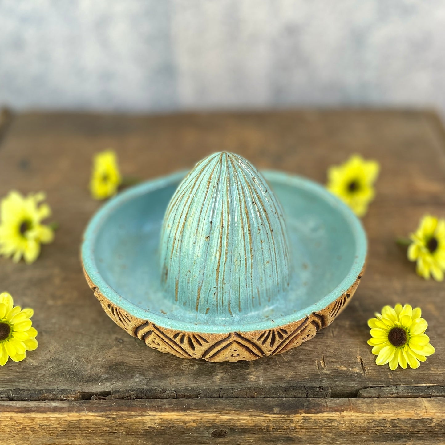 72. Hand Carved Lemon Juicer