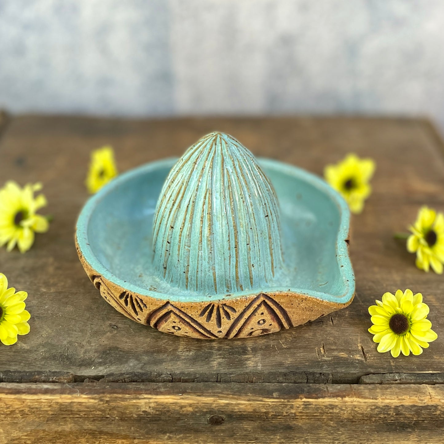 72. Hand Carved Lemon Juicer