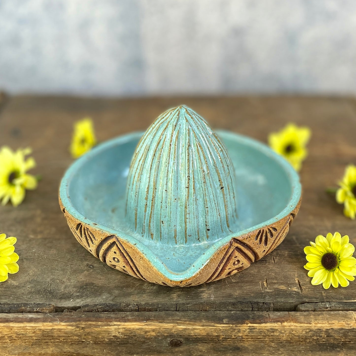 72. Hand Carved Lemon Juicer