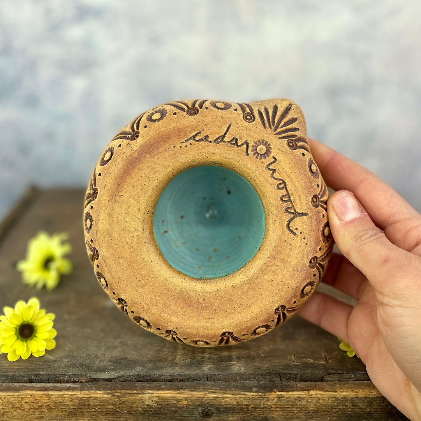 72. Hand Carved Lemon Juicer