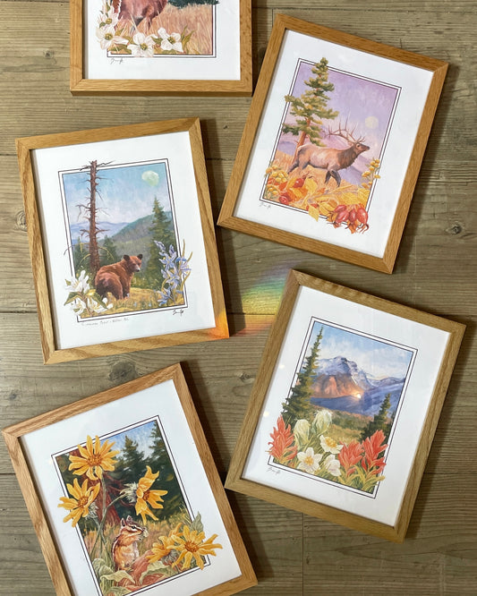 Add-on: 8x10 oak frame