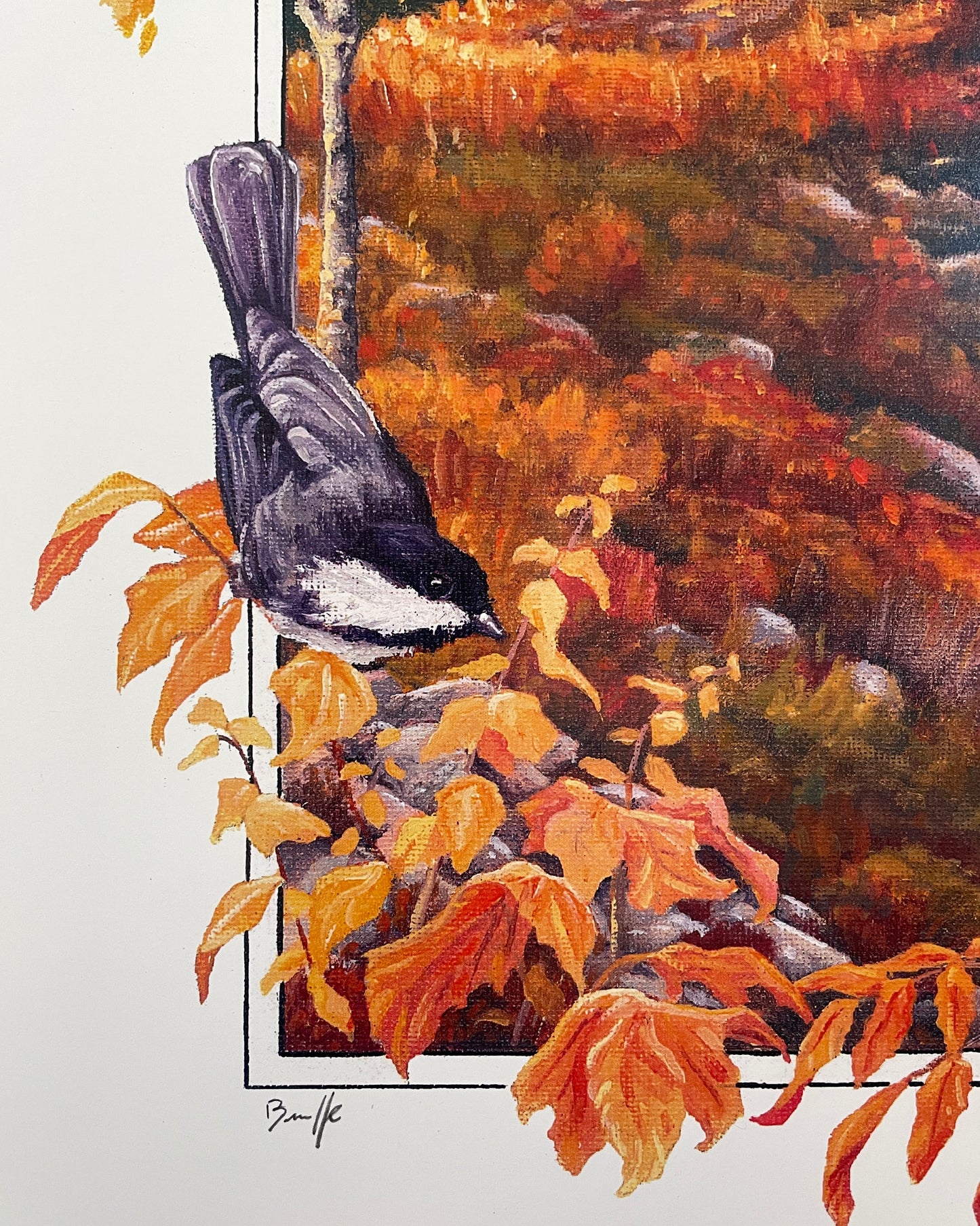 Whitewater Chickadees 12x16 Print