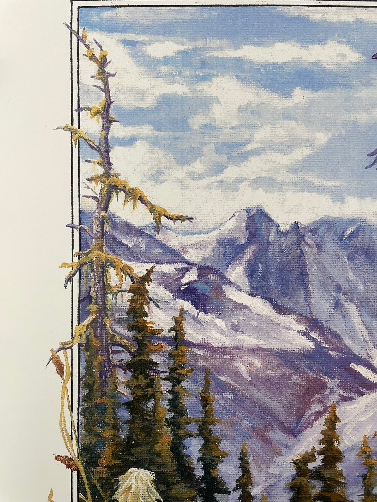 Cedar Waxwings in Roger's Pass 12x16 Print
