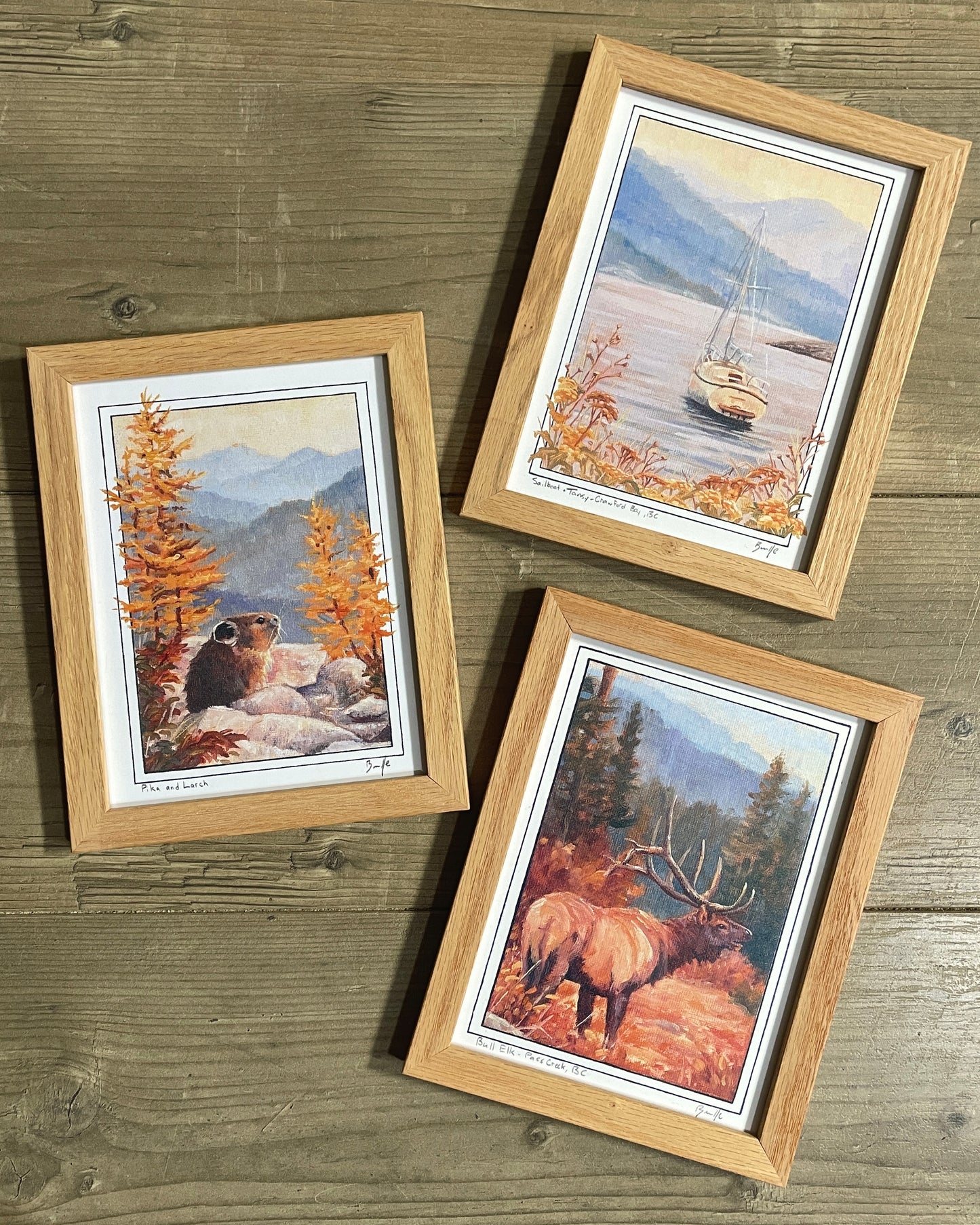 Add-on: 6x8 oak wood frame