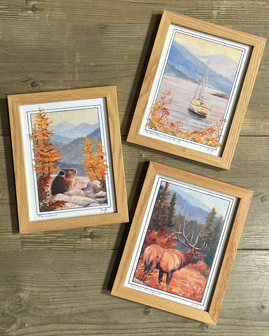 Add-on: 6x8 oak wood frame