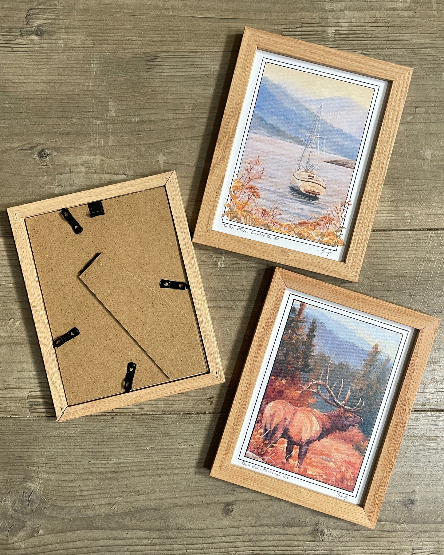 Add-on: 6x8 oak wood frame