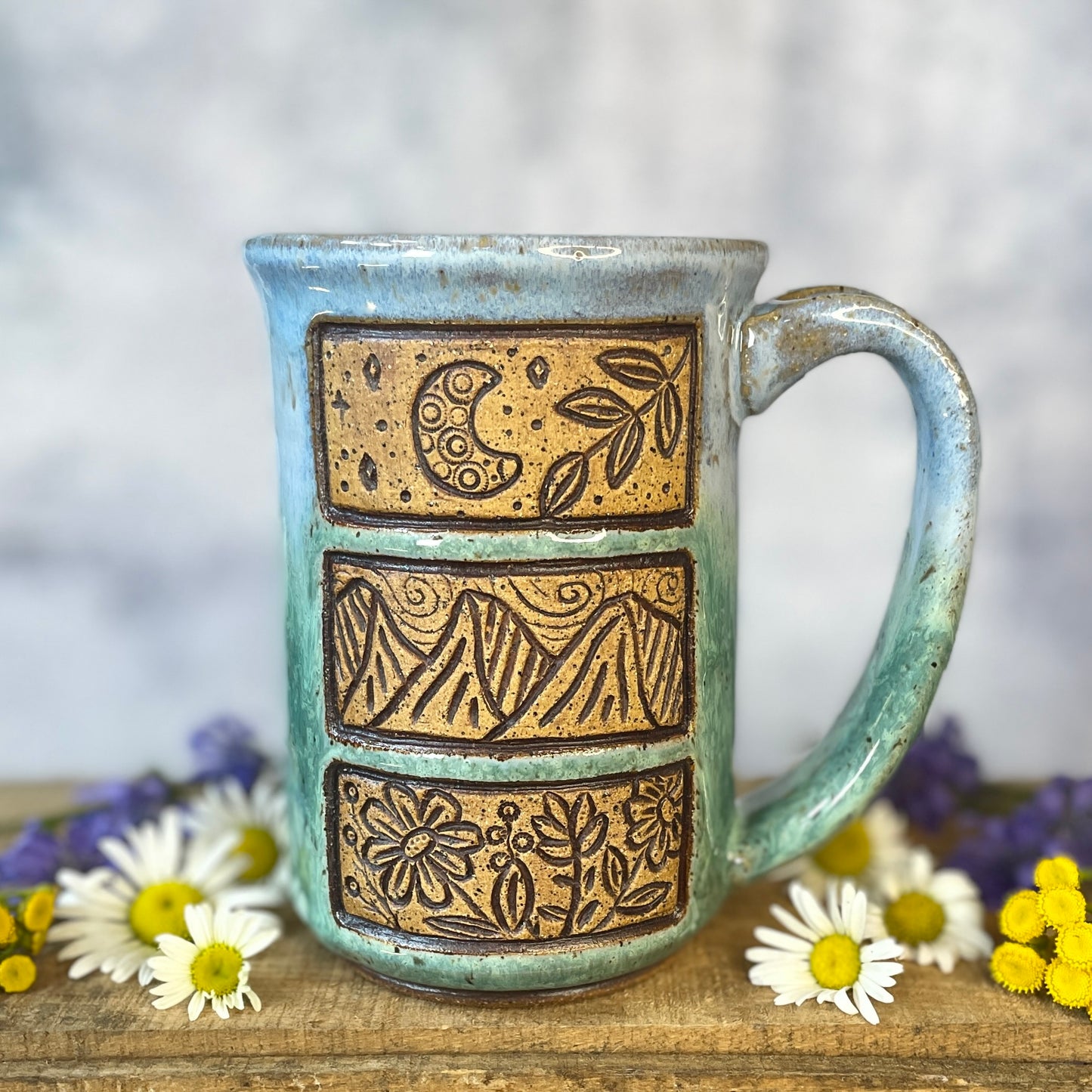 1. 16oz. Mountain Wildflower Mug