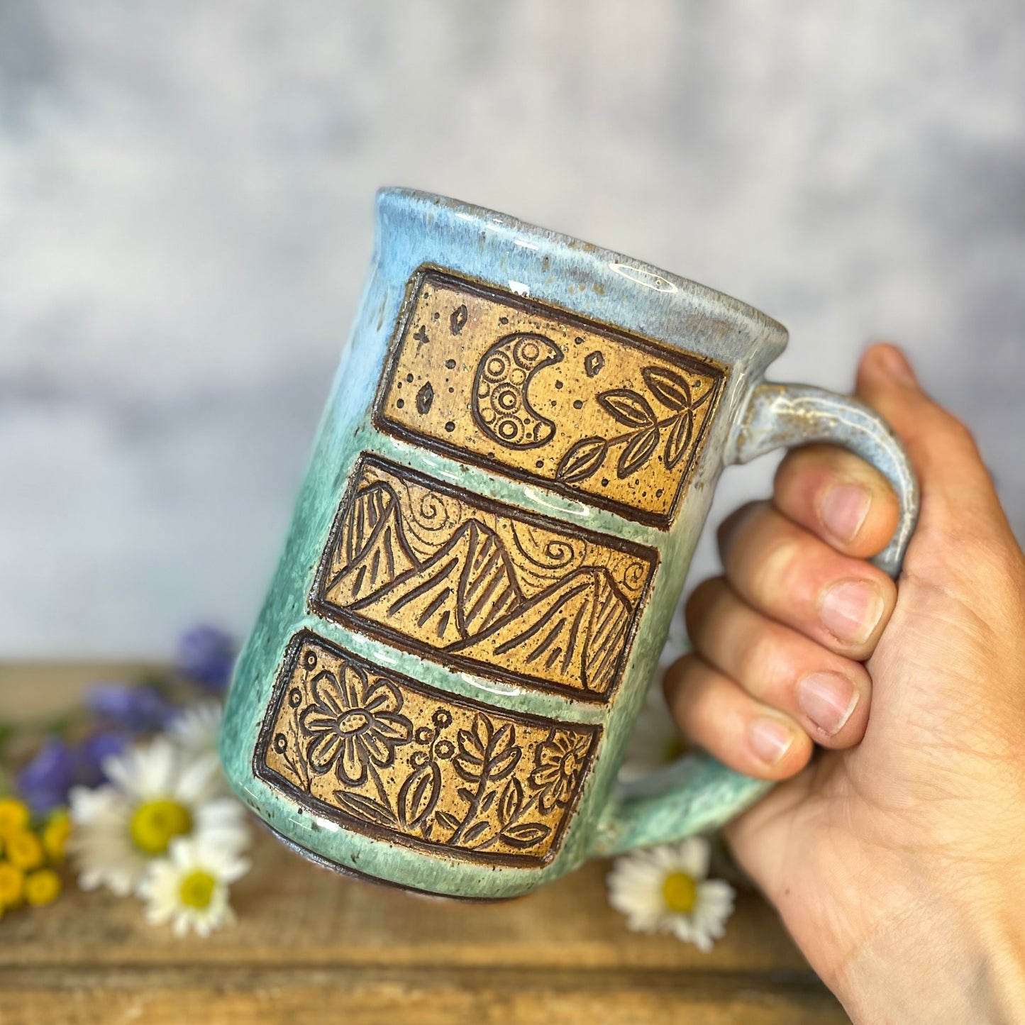 1. 16oz. Mountain Wildflower Mug