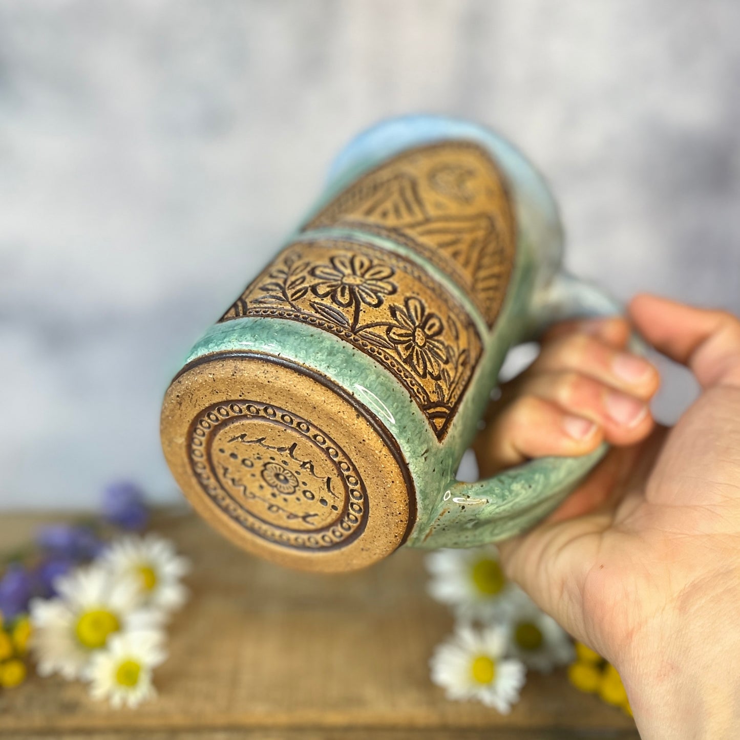 2. 16oz. Mountain Moon and Wildflower Mug