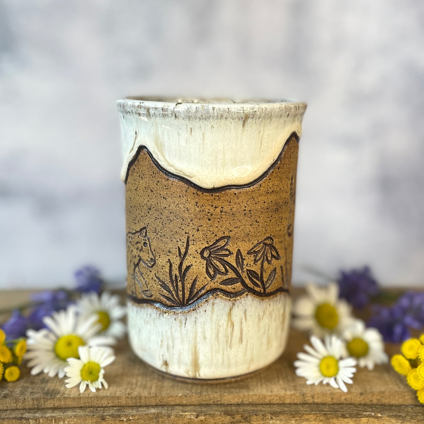 4. 16oz. Mountain Goat and Kid Mug