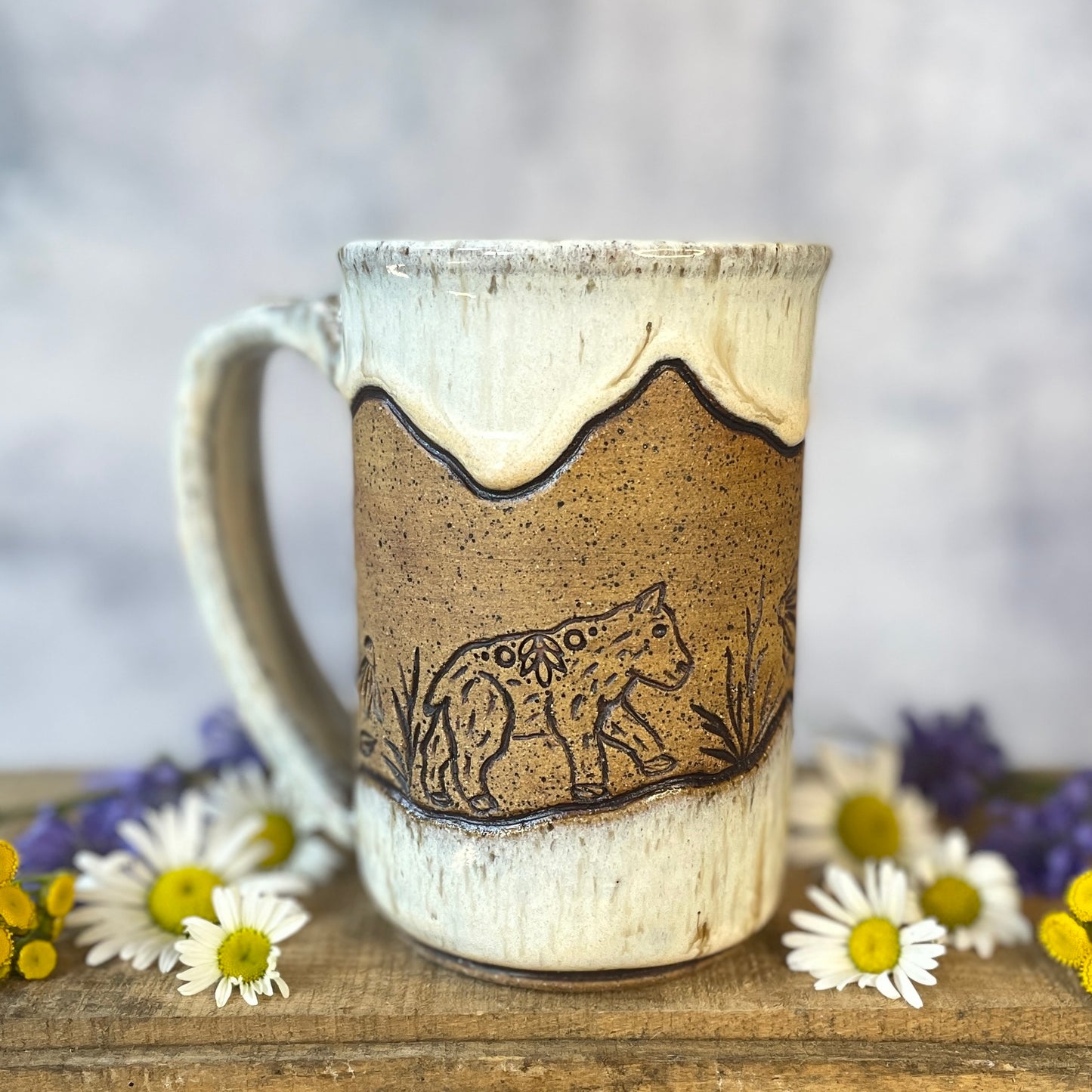 4. 16oz. Mountain Goat and Kid Mug