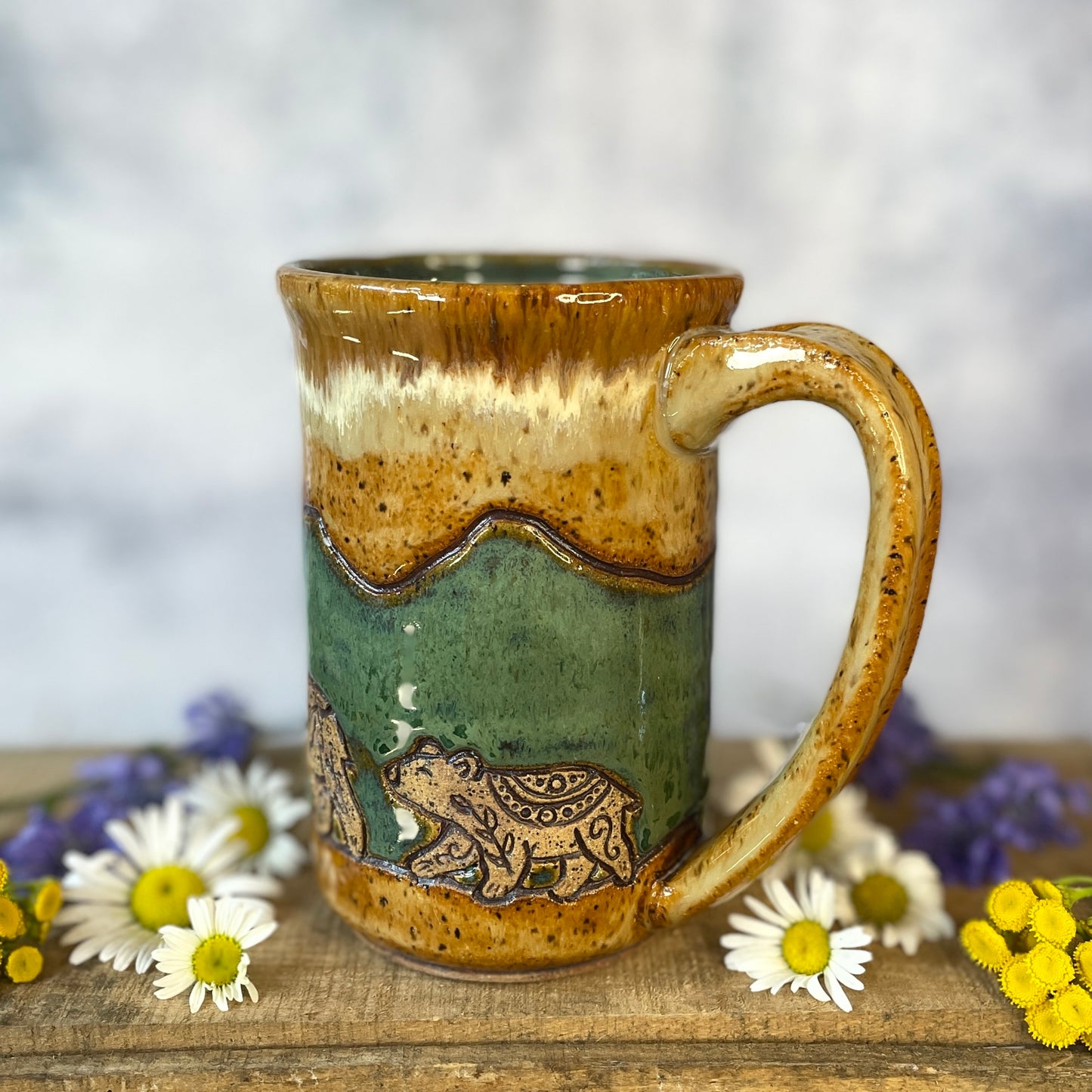 7. 16oz. Bear and Cubs Mug