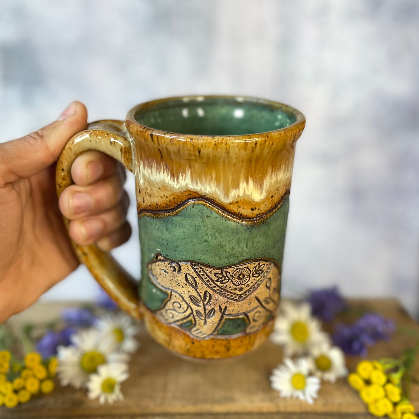 7. 16oz. Bear and Cubs Mug