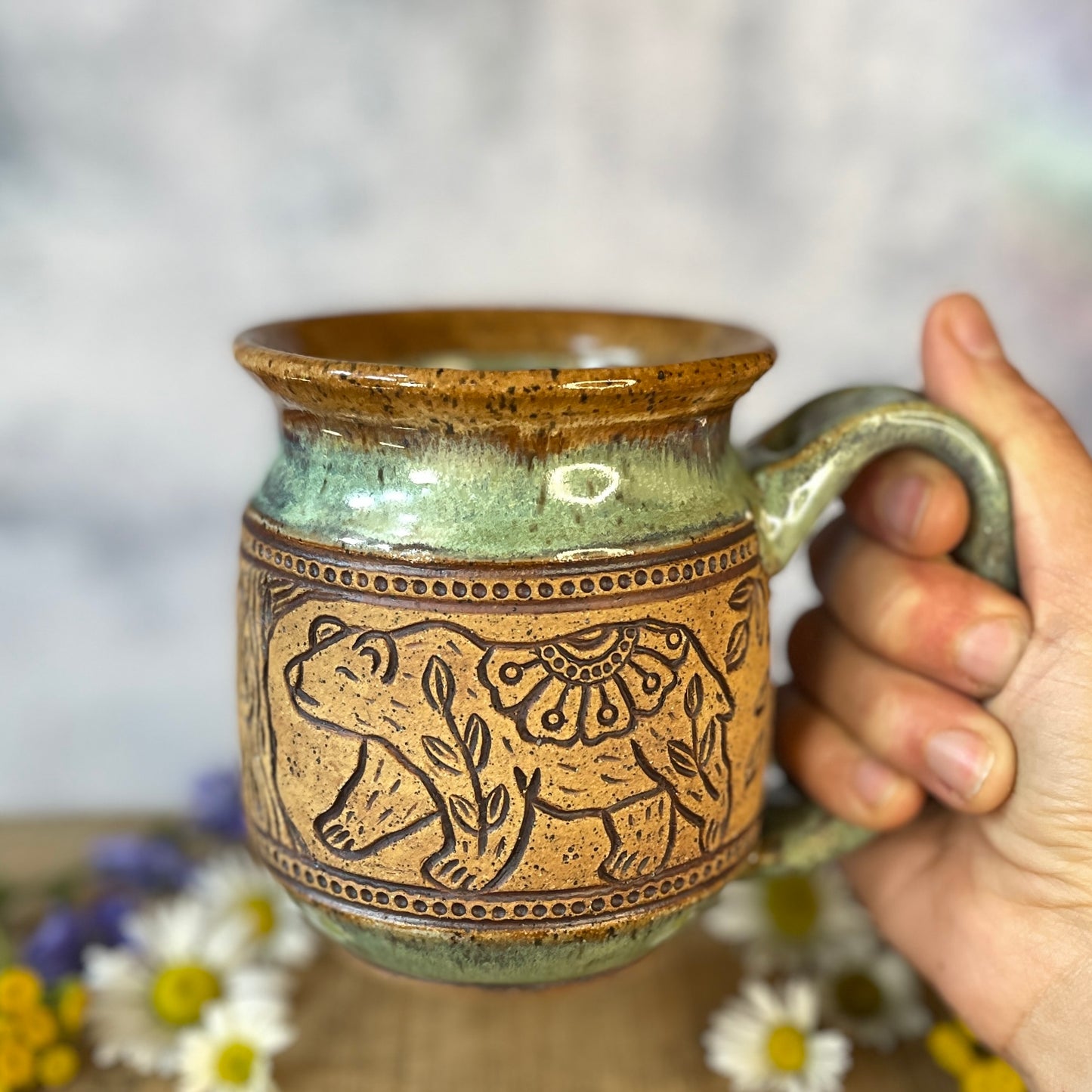 10. 18oz. Bear and Cubs Mug