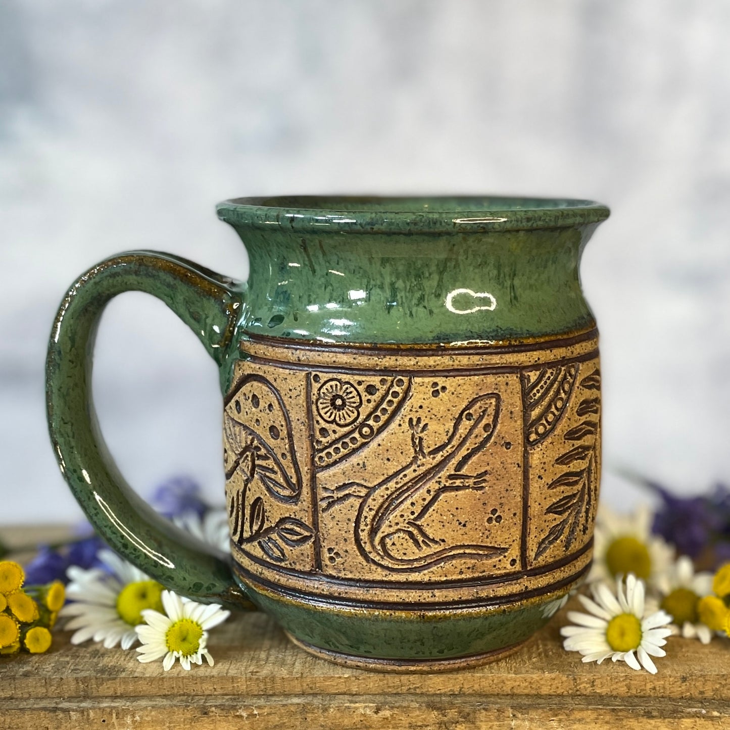 12. 16oz. Swamp Creatures Tiled Mug