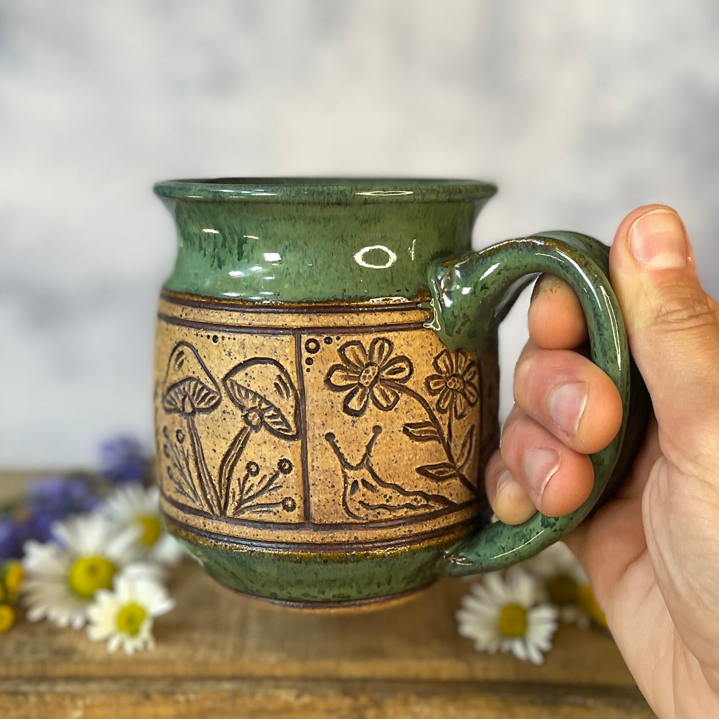 12. 16oz. Swamp Creatures Tiled Mug