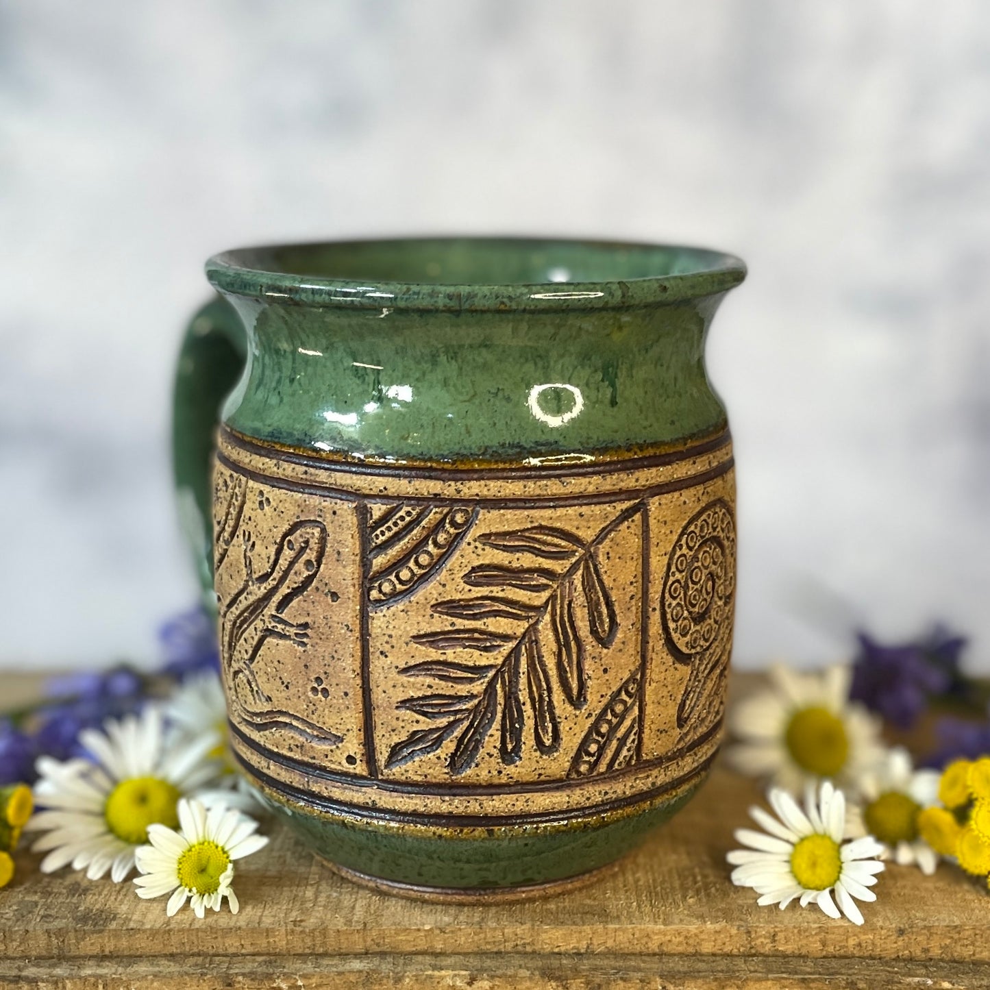 12. 16oz. Swamp Creatures Tiled Mug