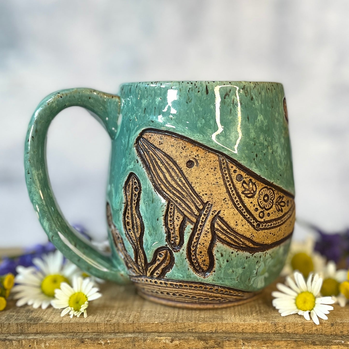 15. 17oz. Humpback Whales Mug