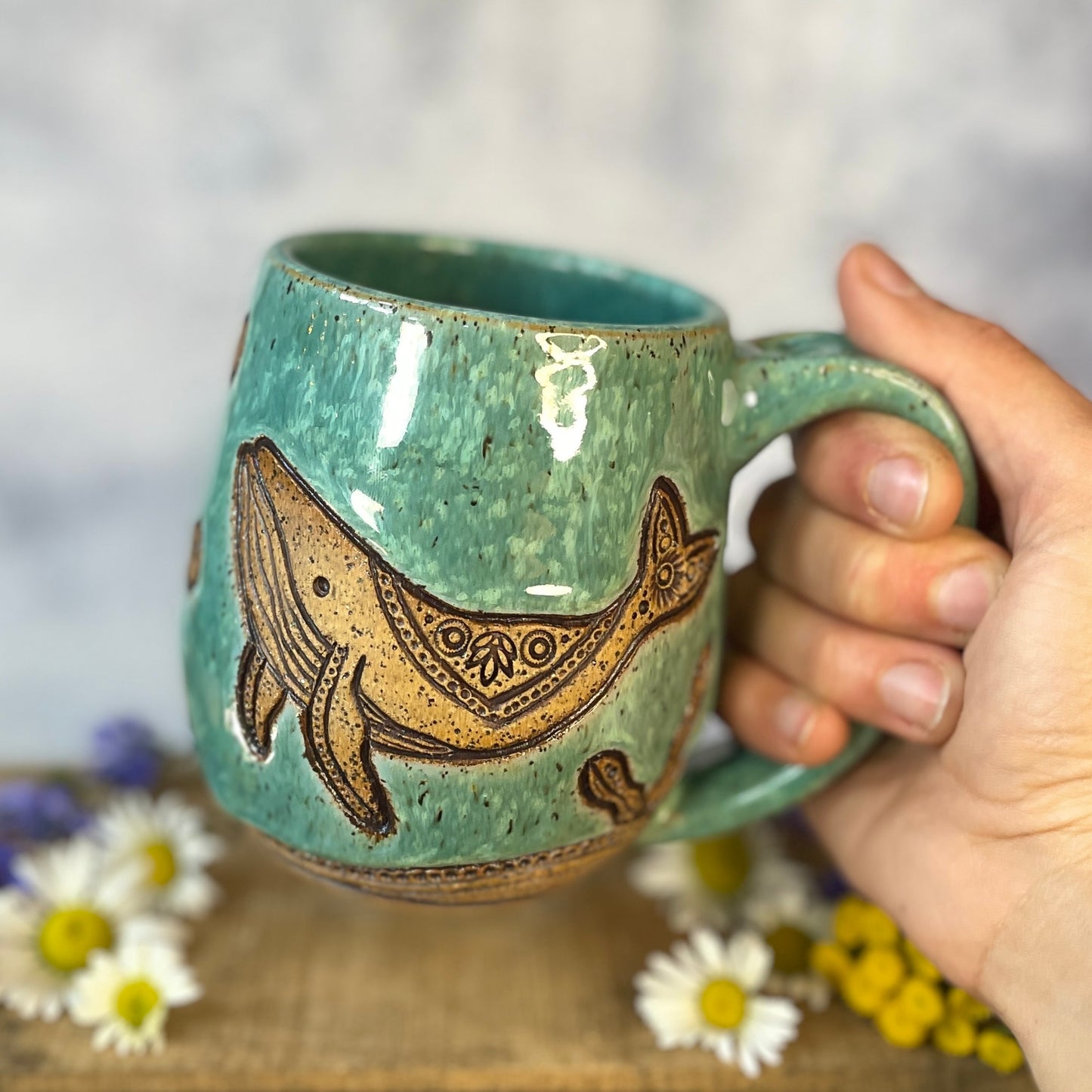 15. 17oz. Humpback Whales Mug