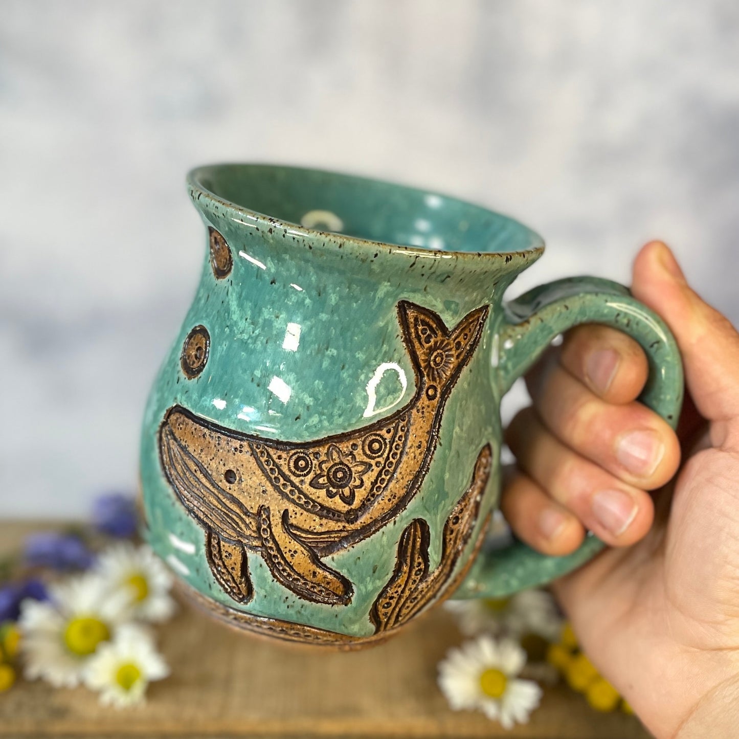 17. 18oz. Humpback Whales Mug
