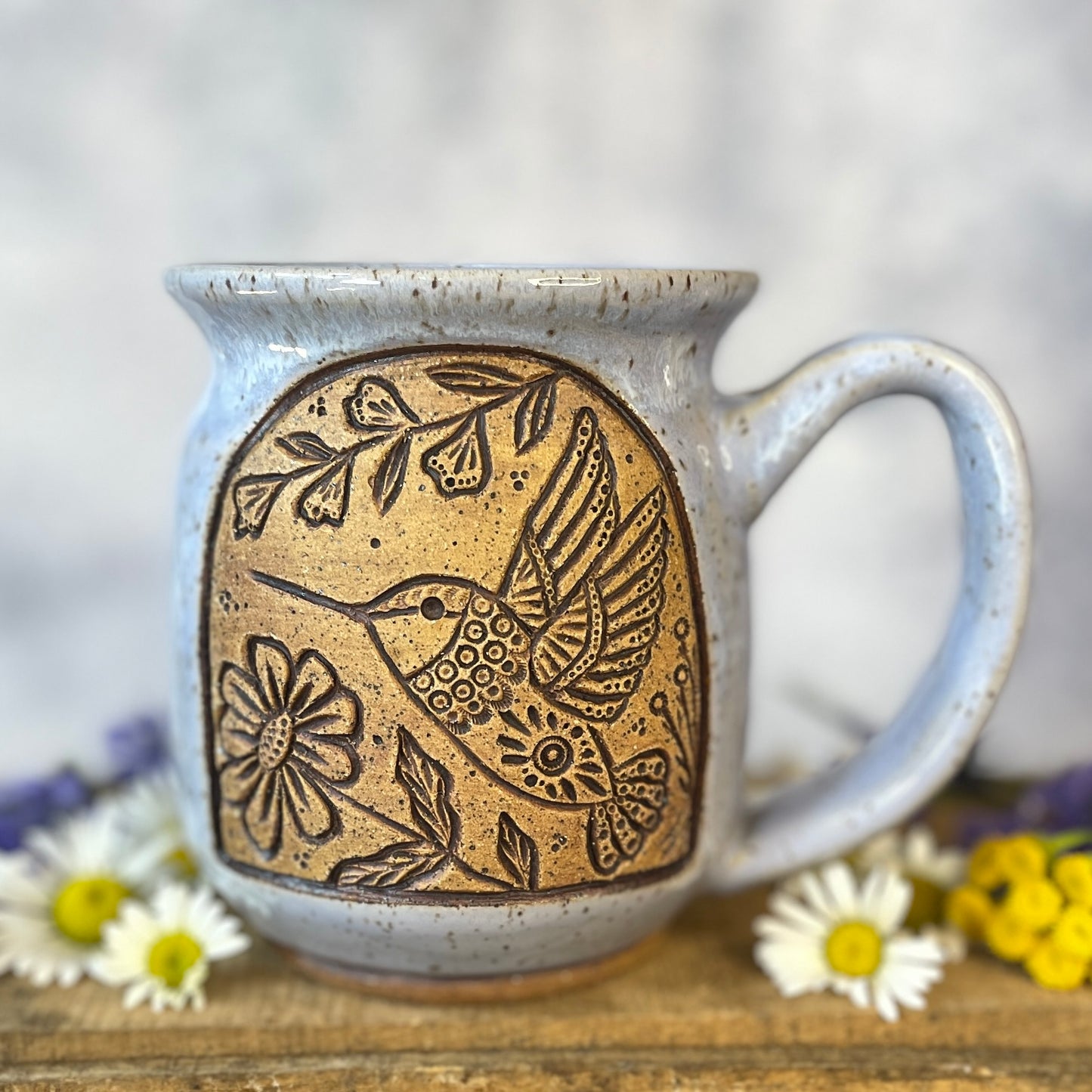 18. 18oz. Hummingbird and Wildflower Mug