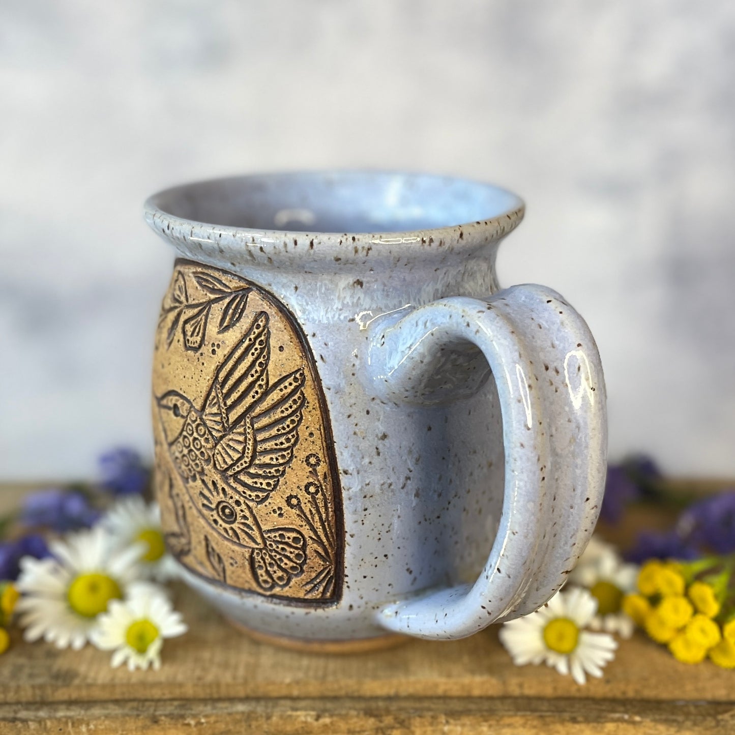 18. 18oz. Hummingbird and Wildflower Mug