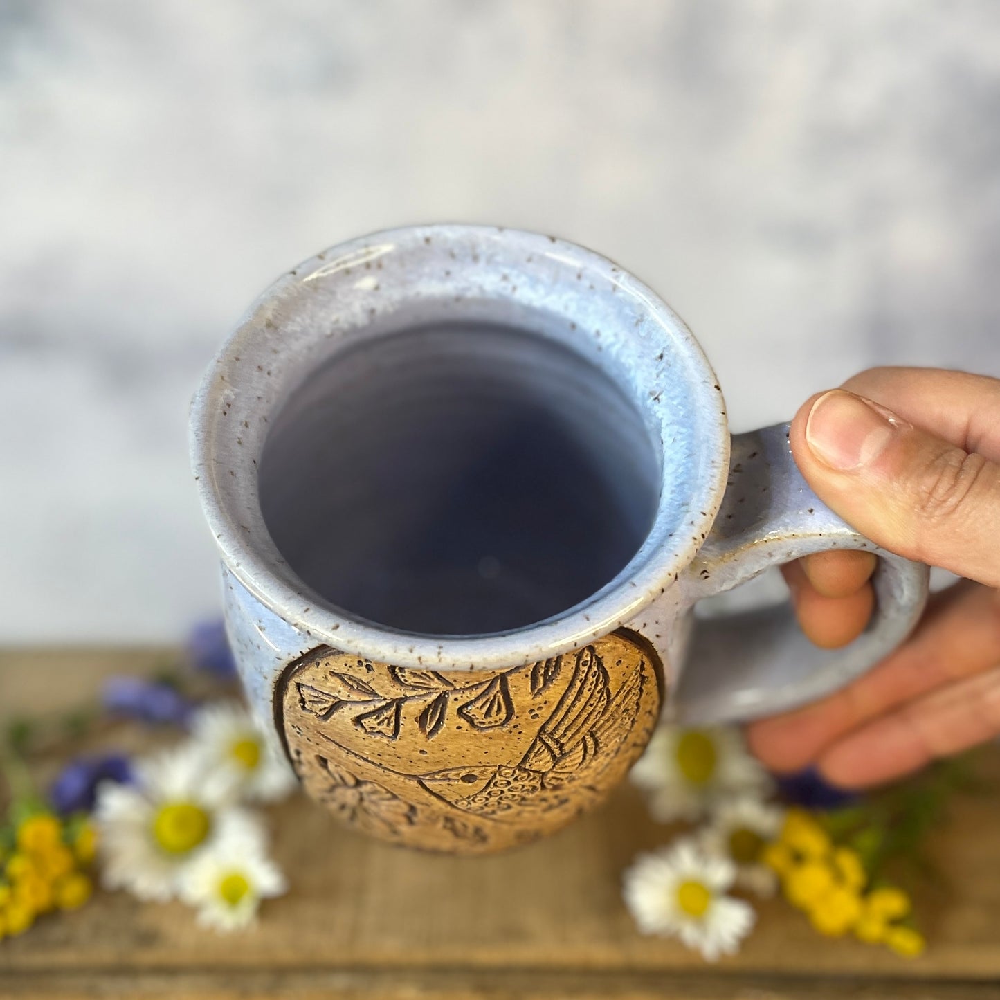 18. 18oz. Hummingbird and Wildflower Mug