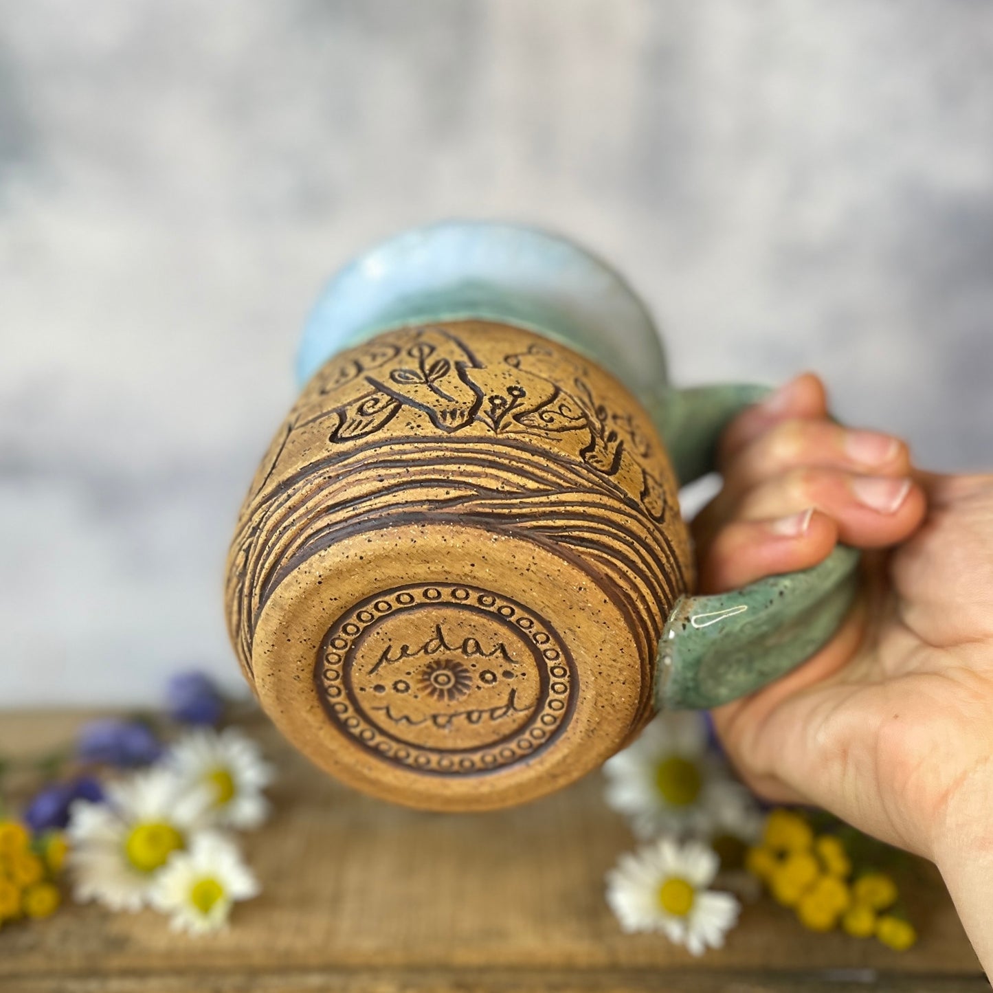 19. 17oz. Bear and Cub Mug