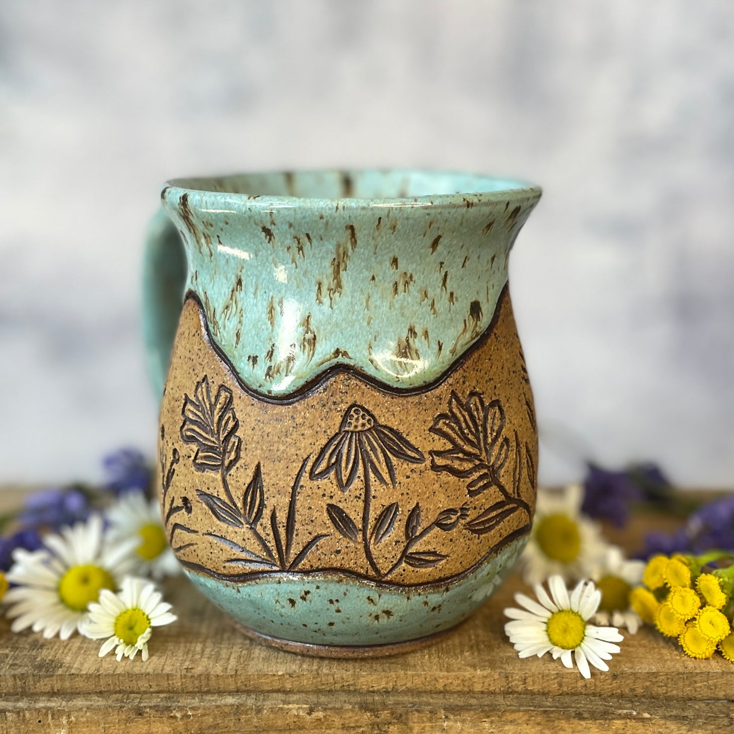 20. 18oz. Pika and Wildflower Mug