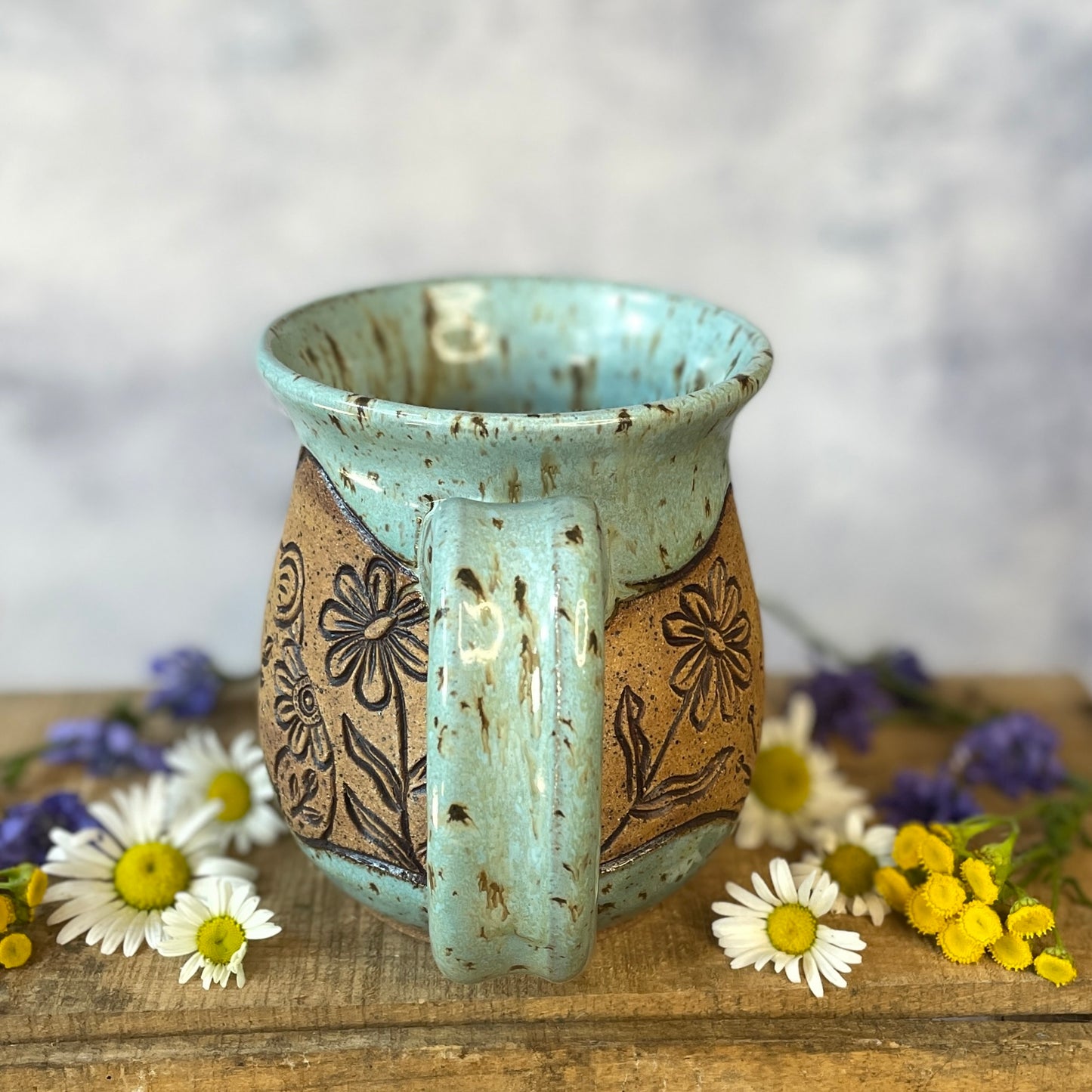 20. 18oz. Pika and Wildflower Mug