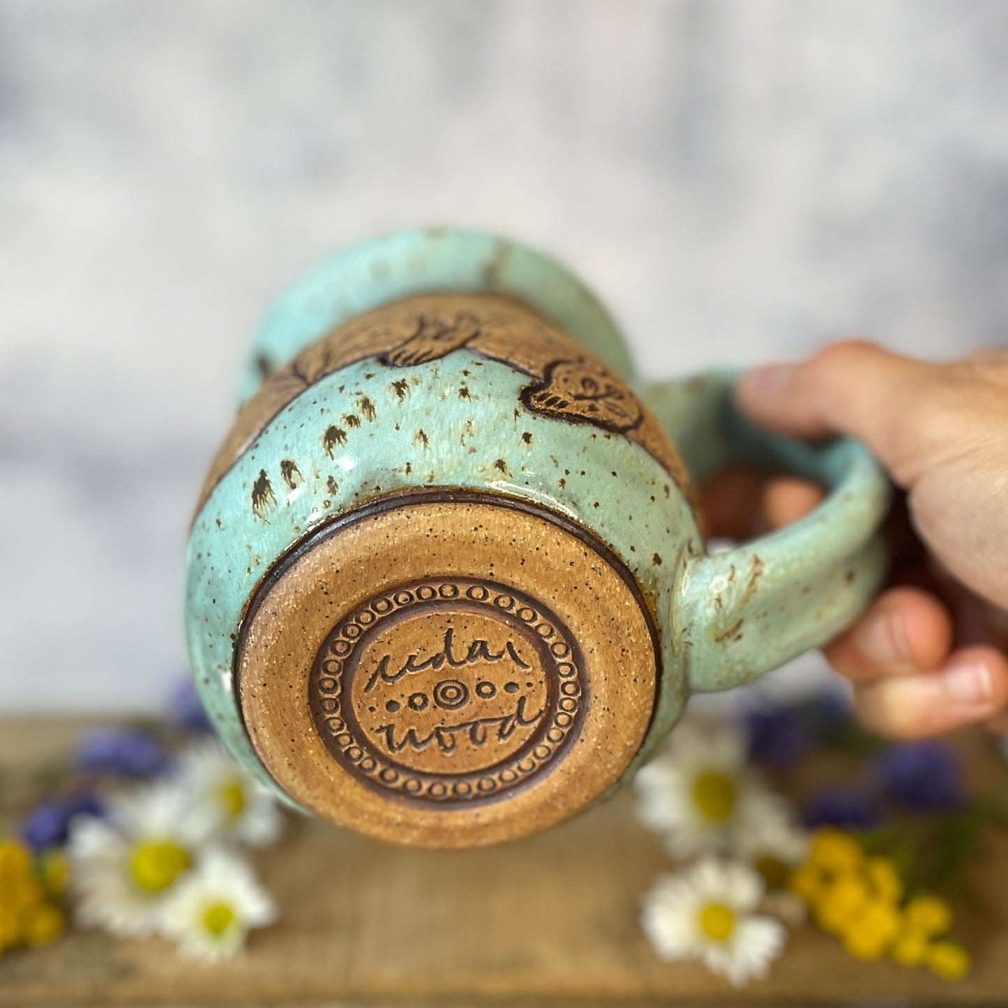 20. 18oz. Pika and Wildflower Mug