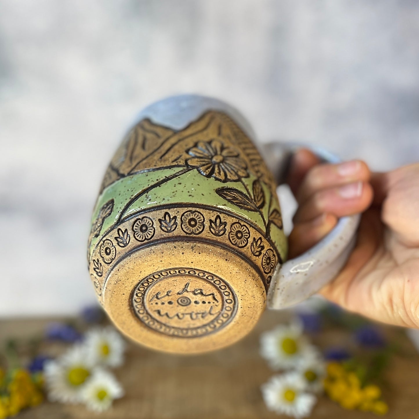 26. 18oz. Wrap Around Mountain Wildflower Mug