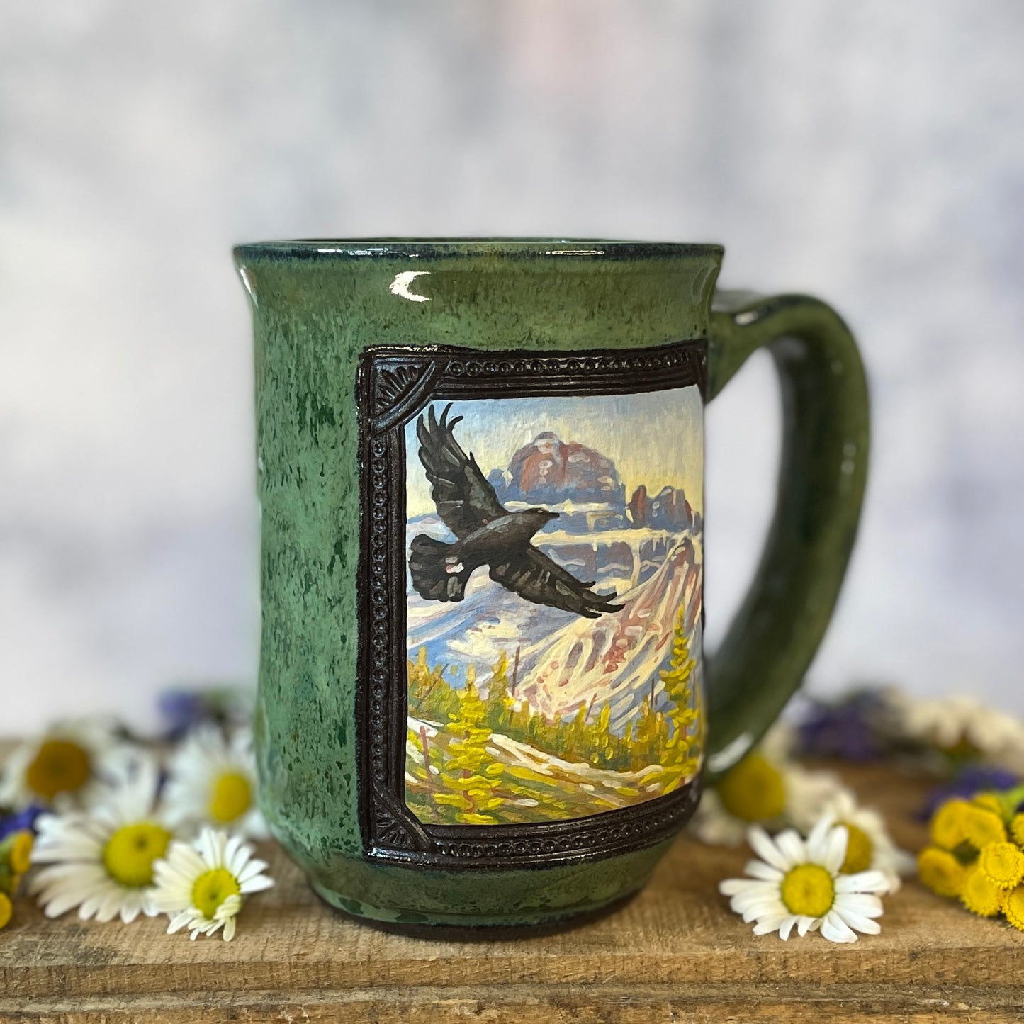32. 15oz. Mountain Raven Mug