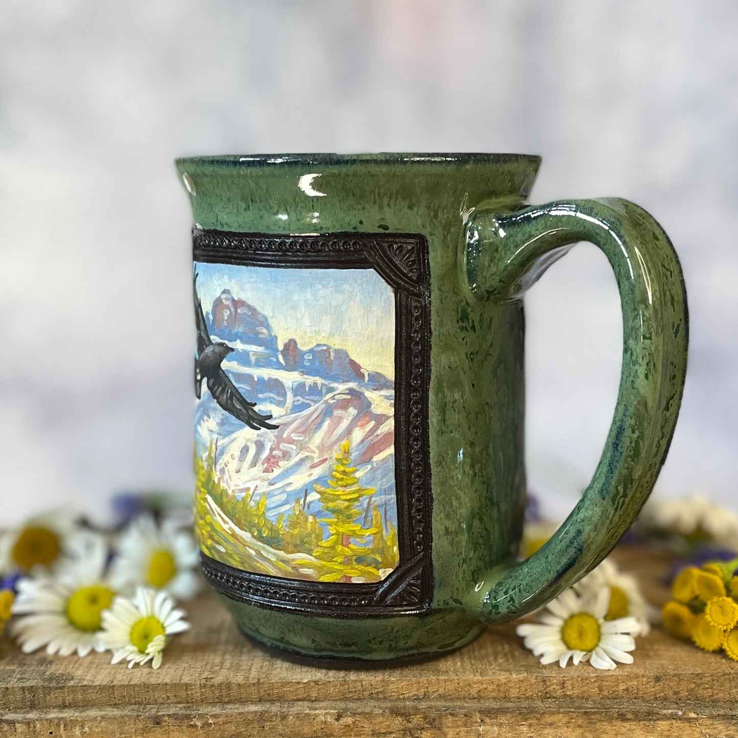 32. 15oz. Mountain Raven Mug