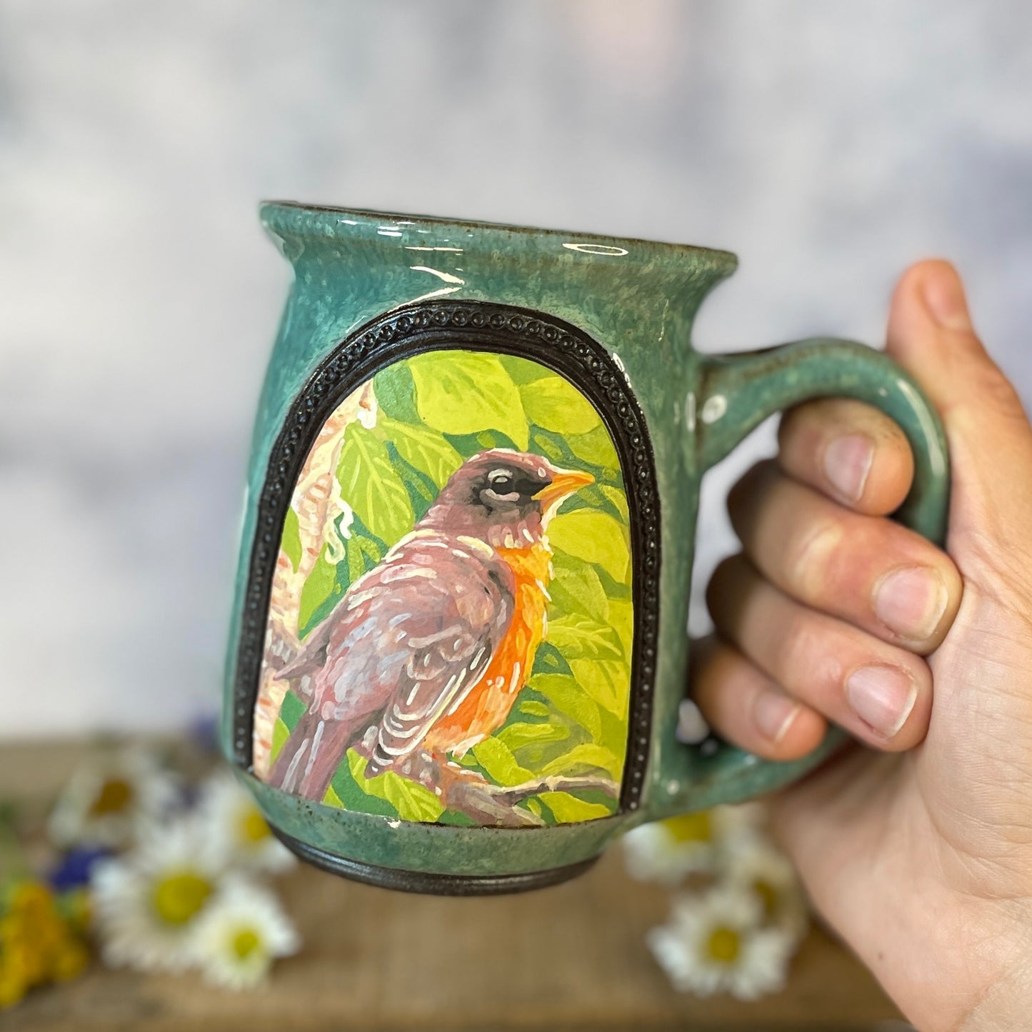 33. 16oz. Robin and Birch Mug