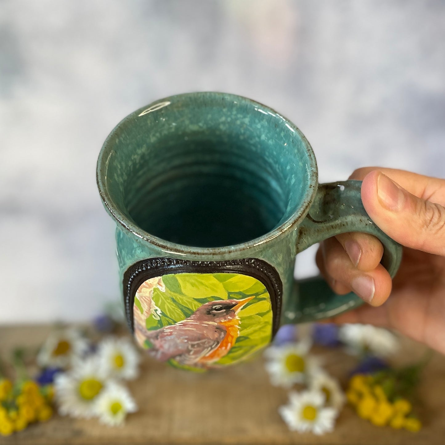 33. 16oz. Robin and Birch Mug