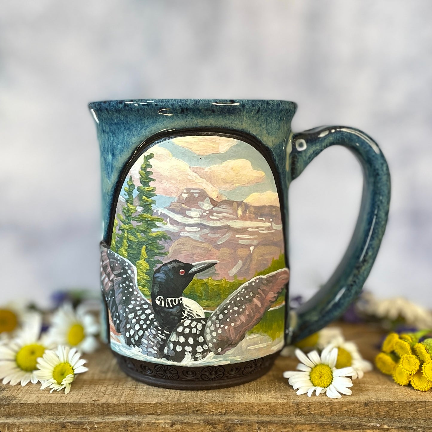 37. 16oz. Mountain Loon Mug