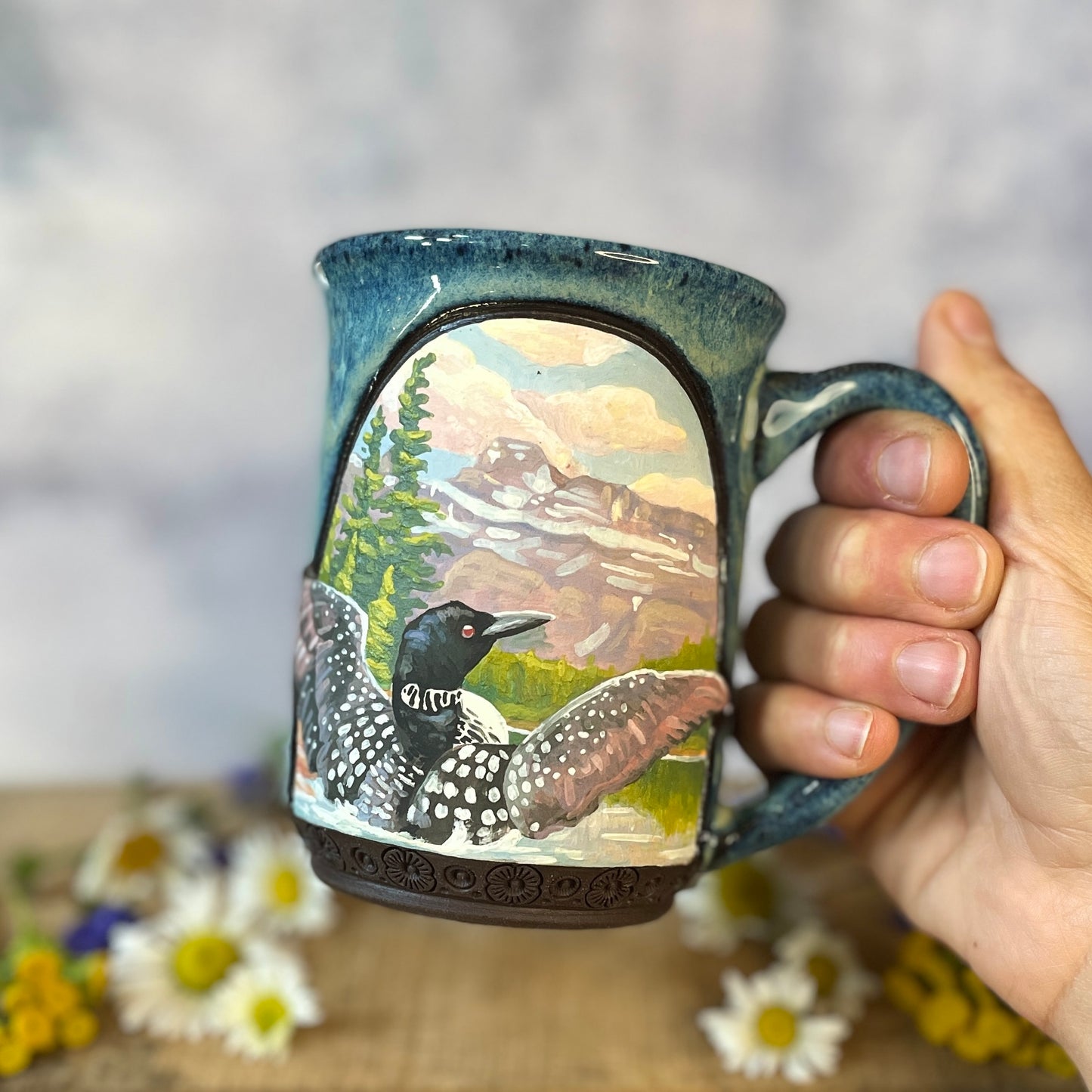 37. 16oz. Mountain Loon Mug